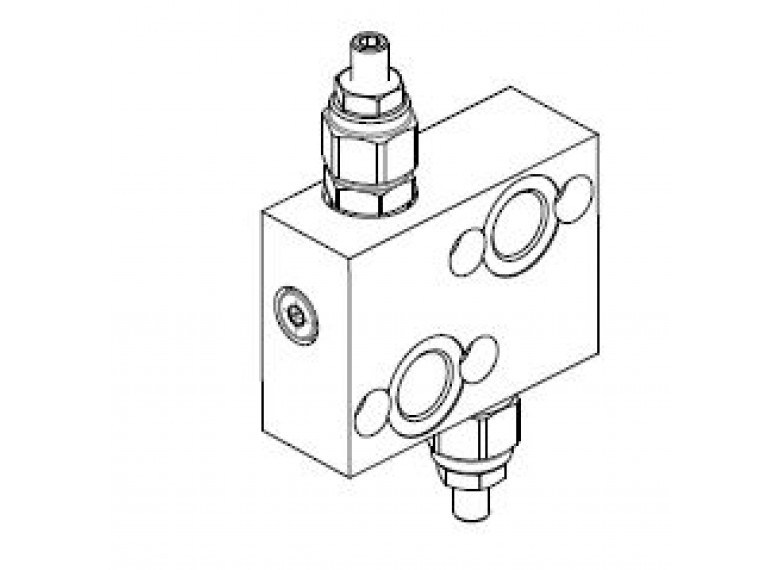 Křížový pojistný ventil pro motor Danfoss OMP/OMR, G1/2 